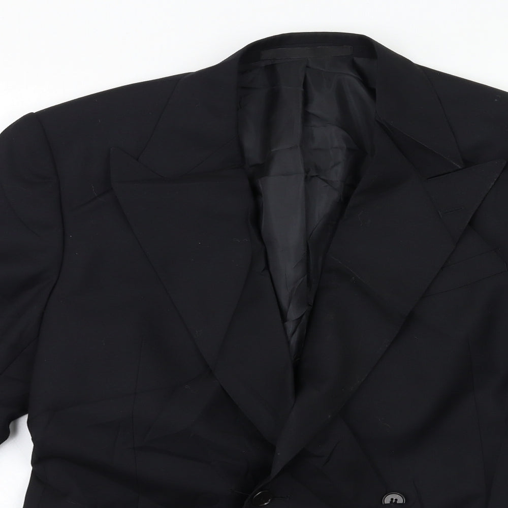 Preworn Mens Black   Jacket Suit Jacket Size 40