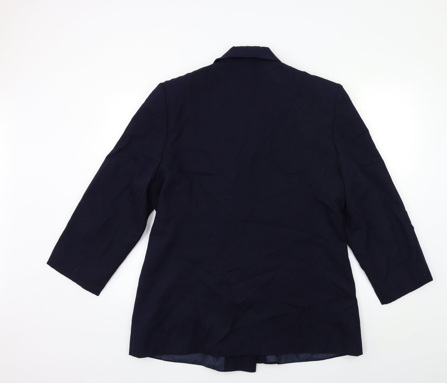 Preworn Womens Blue   Jacket Suit Jacket Size 16