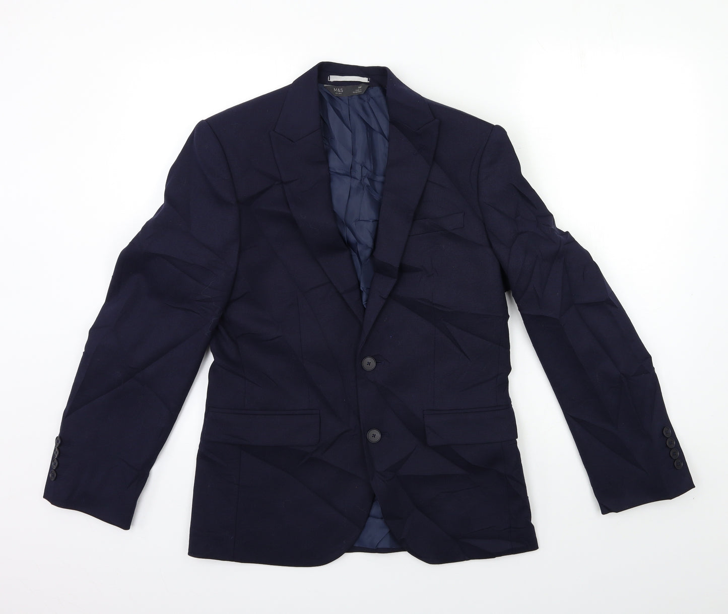 Marks and Spencer Mens Blue   Jacket Suit Jacket Size 36
