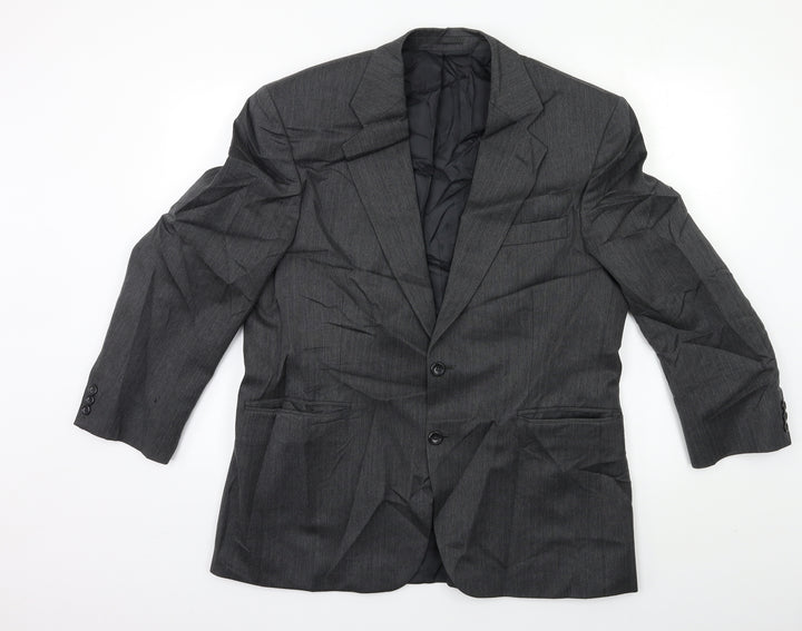 Preworn Mens Grey Jacket Suit Jacket Size 42