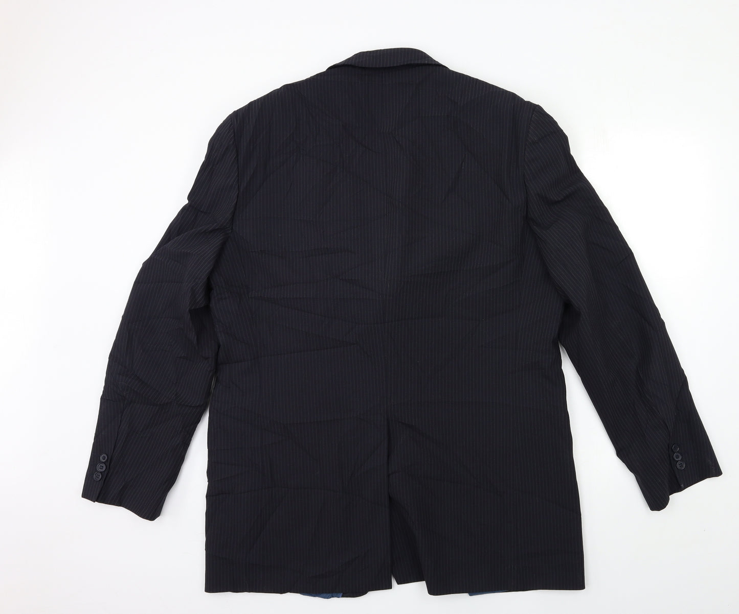 Marks and Spencer Mens Blue Striped  Jacket Suit Jacket Size 44