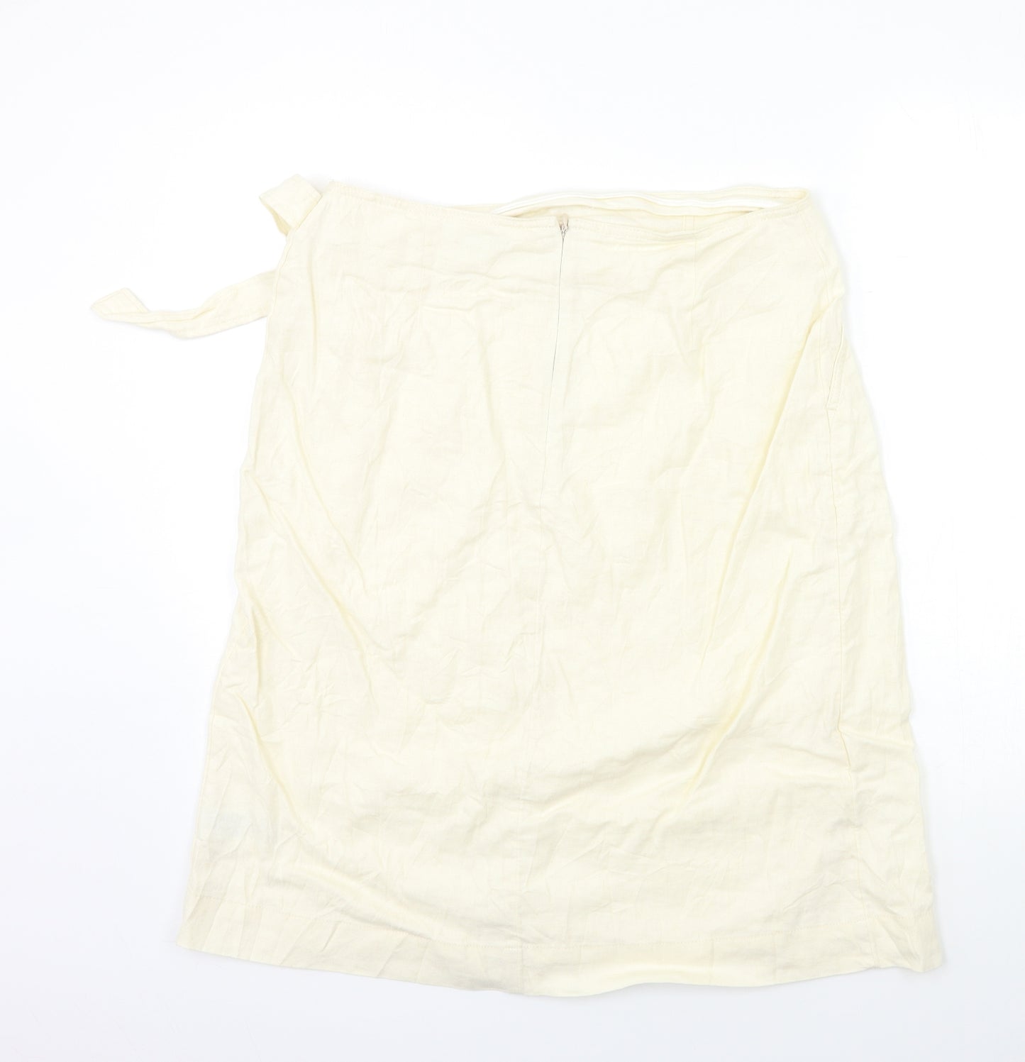 Marks and Spencer Womens Ivory   Wrap Skirt Size 14