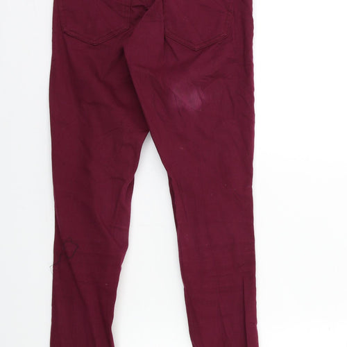 H&M Womens Purple  Denim Skinny Jeans Size 6 L32 in