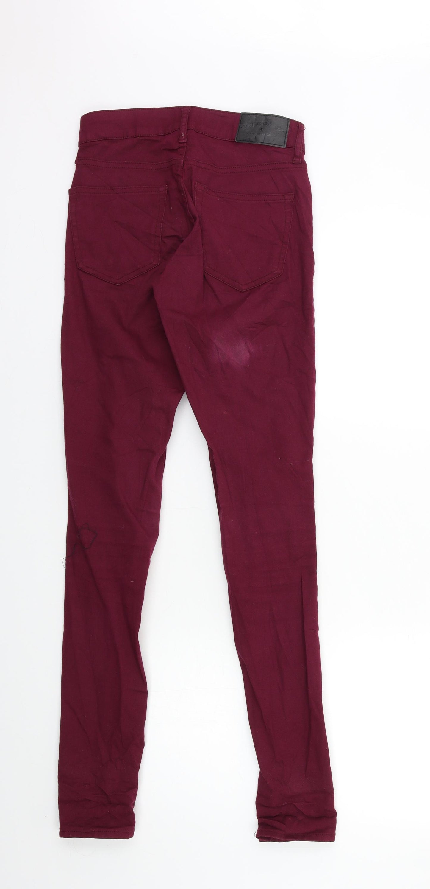 H&M Womens Purple  Denim Skinny Jeans Size 6 L32 in