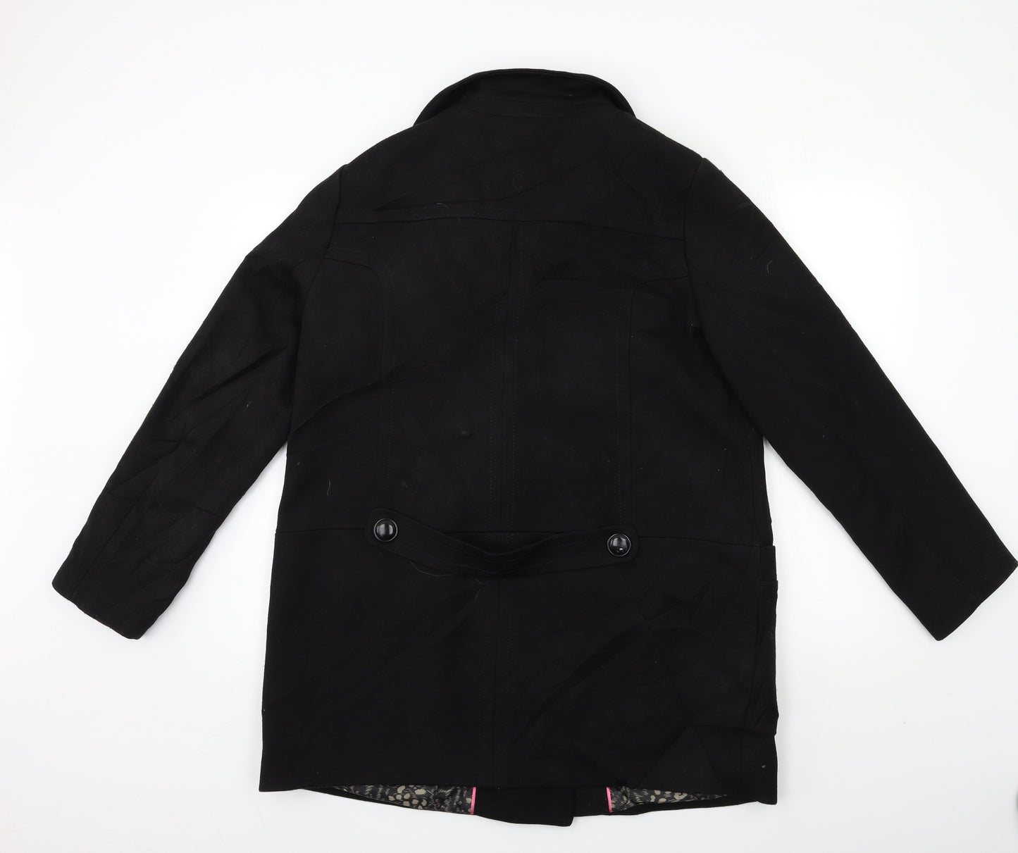 NEXT Womens Black   Overcoat Coat Size 16