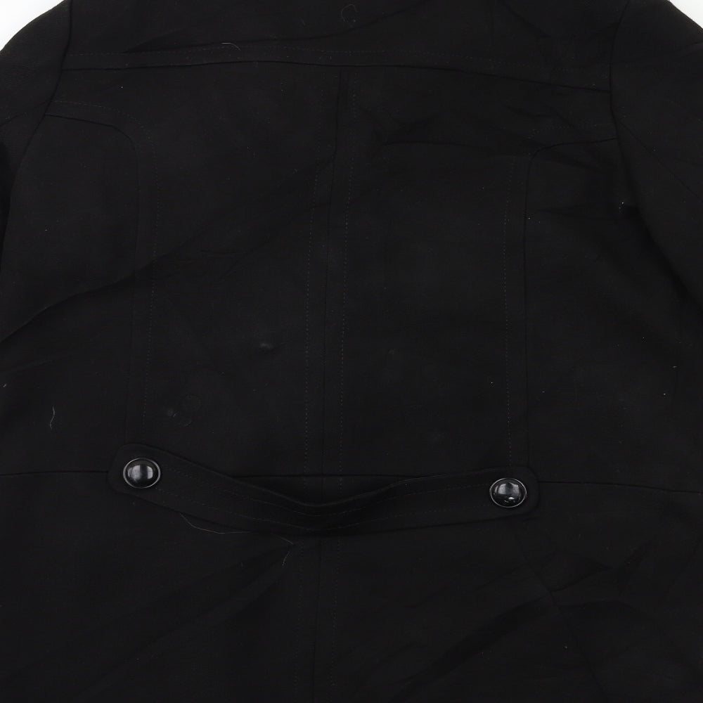 NEXT Womens Black   Overcoat Coat Size 16