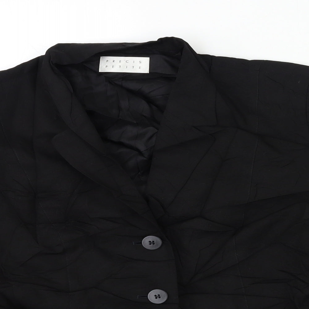 Precis Petite Womens Black   Jacket Blazer Size 16