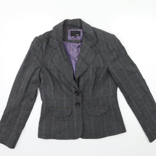 NEXT Womens Grey Striped  Jacket Blazer Size 12