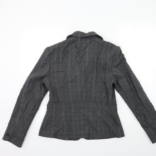 NEXT Womens Grey Striped  Jacket Blazer Size 12