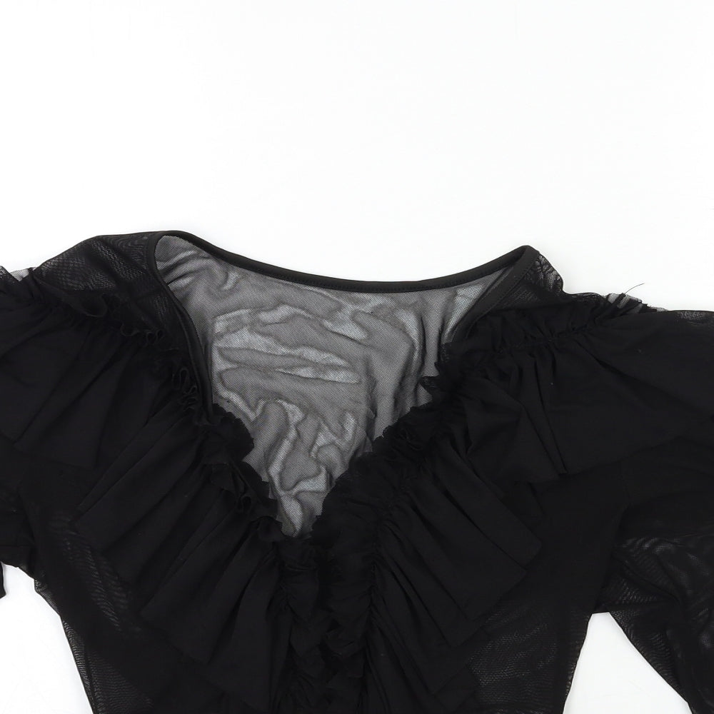Preworn Womens Black   Basic Blouse Size S
