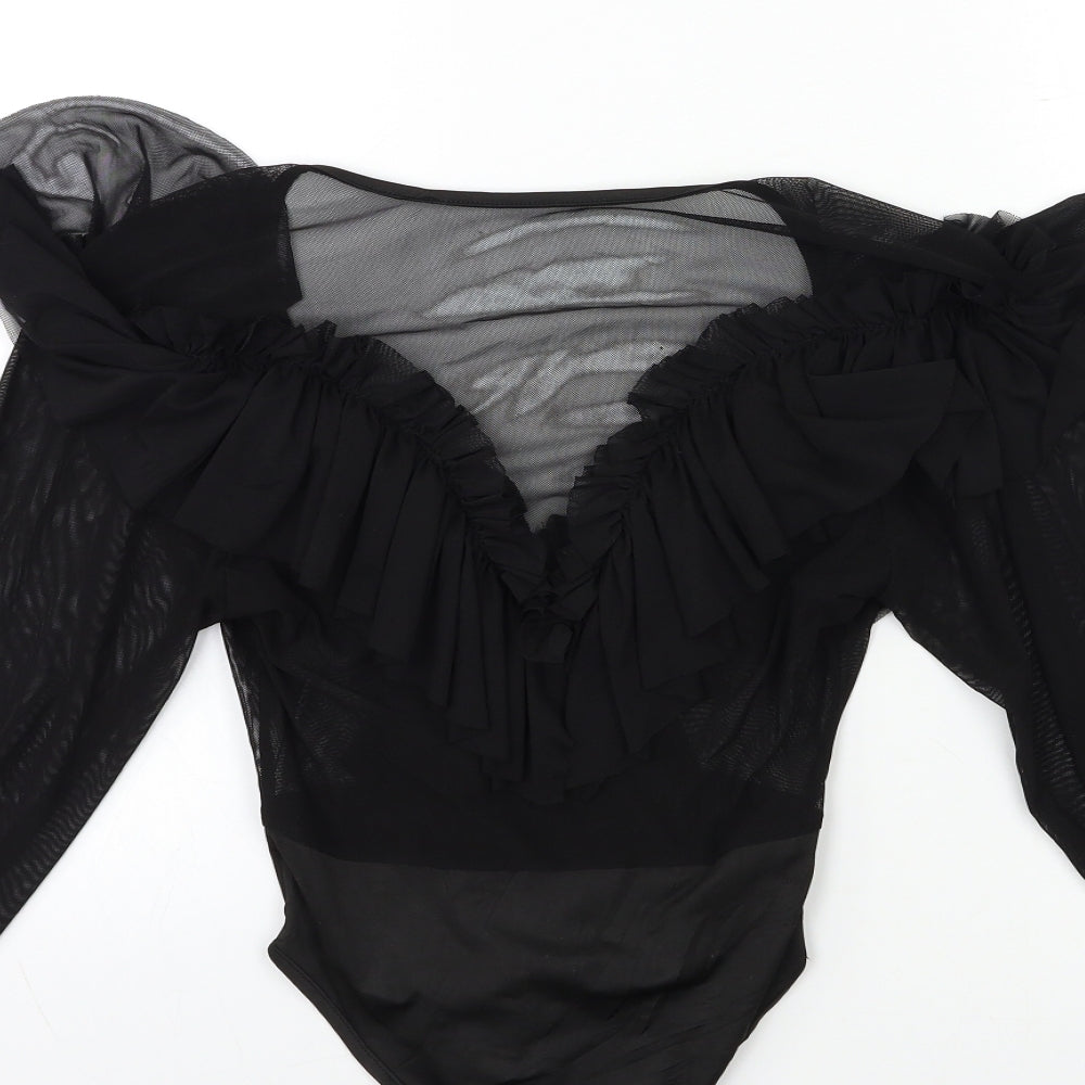 Preworn Womens Black   Basic Blouse Size S
