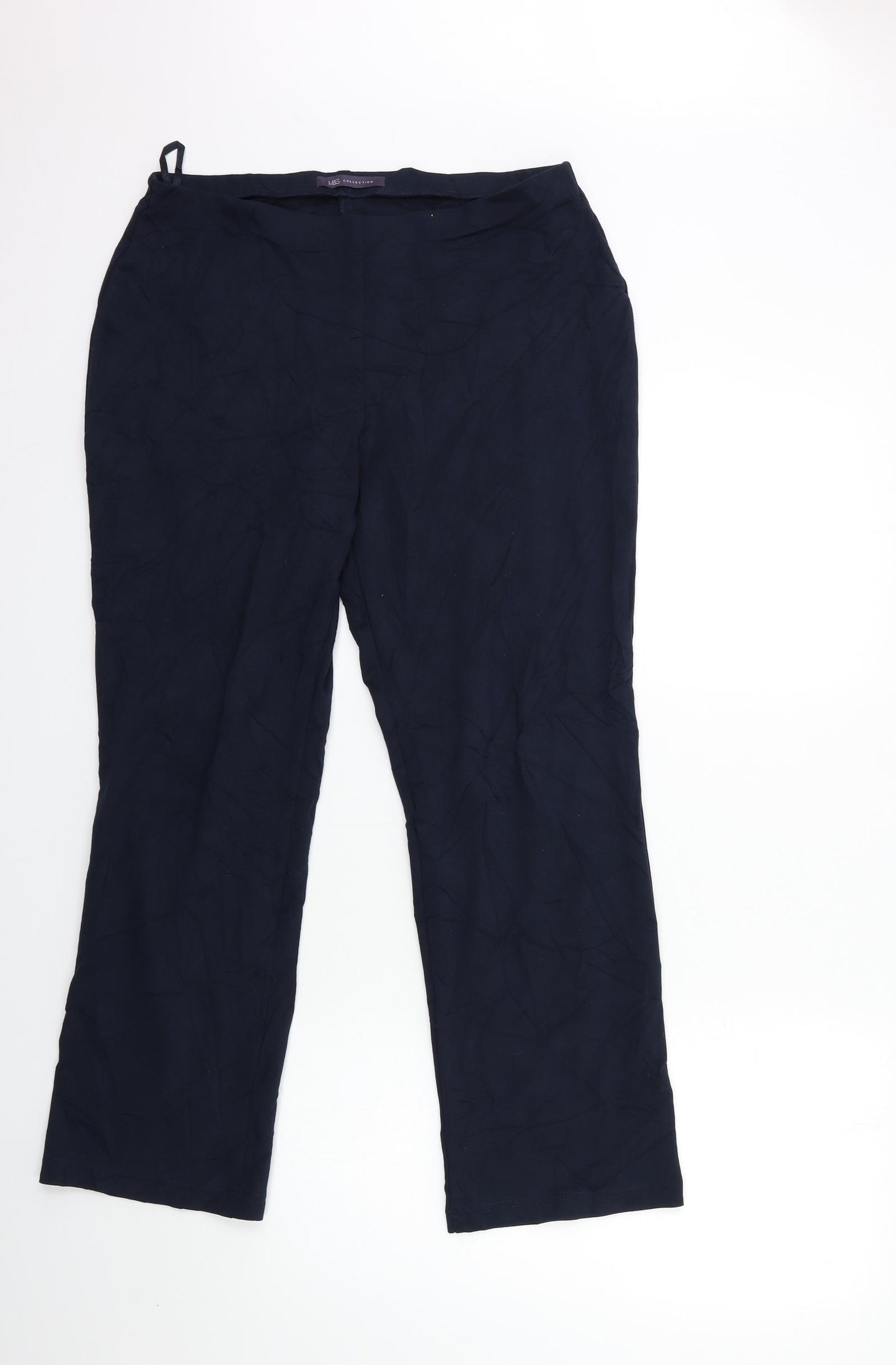 Marks and Spencer Womens Blue   Trousers  Size 14 L29 in