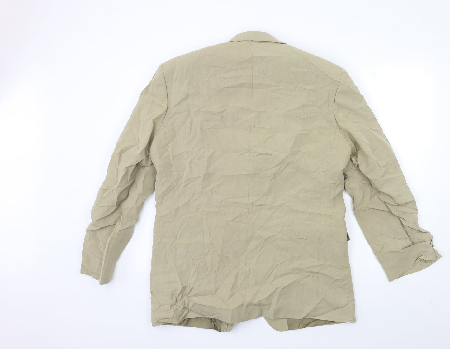 Preworn Mens Beige   Jacket Suit Jacket Size 40