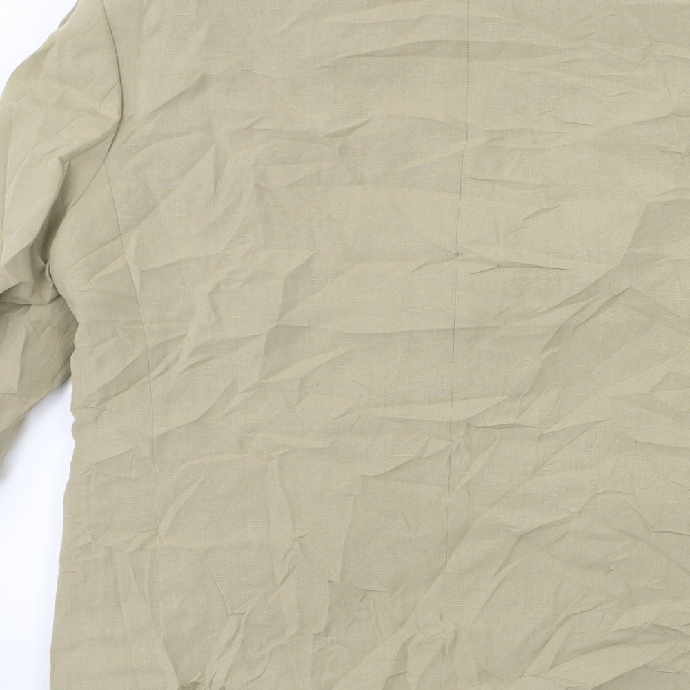 Preworn Mens Beige   Jacket Suit Jacket Size 40