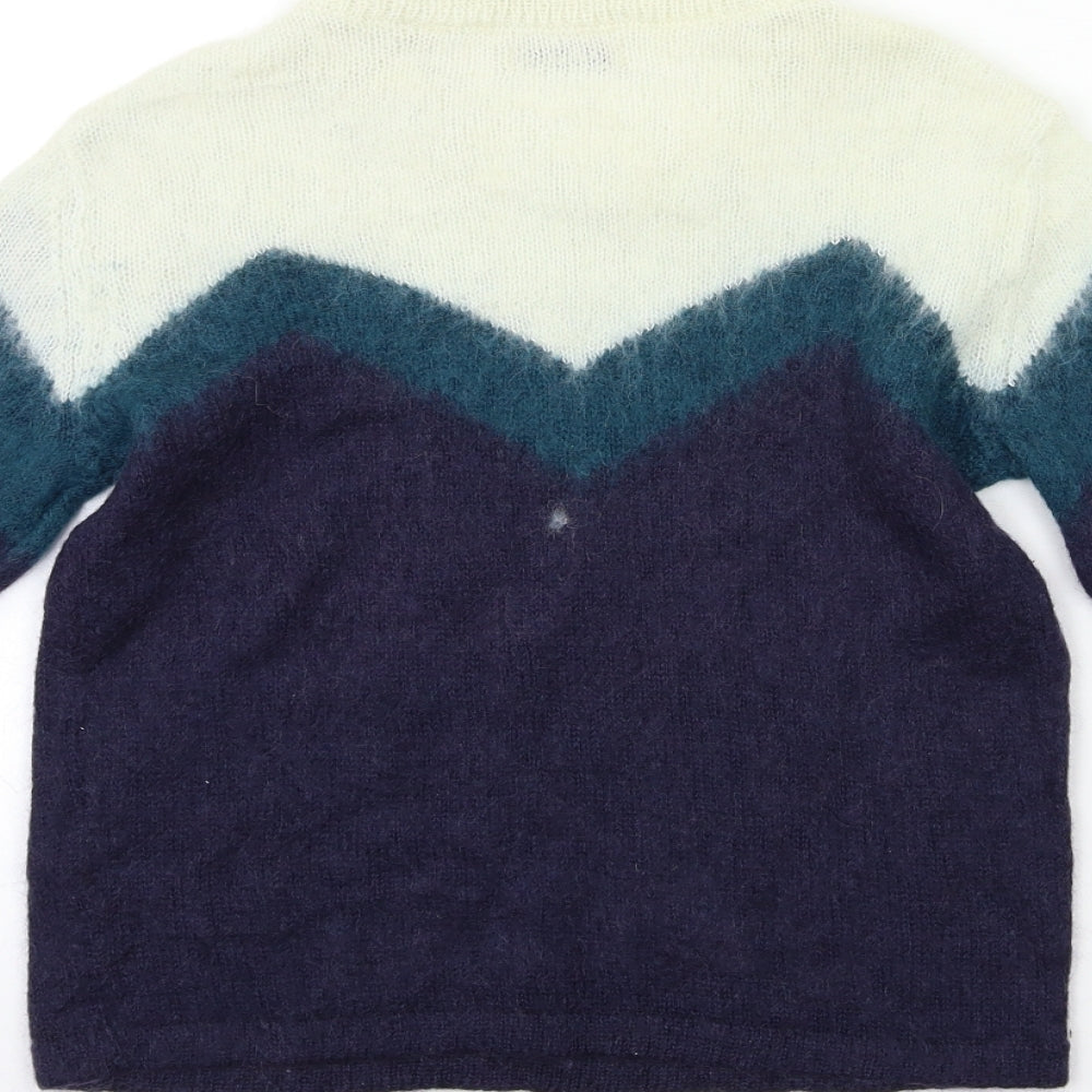 Jack Wills Womens Blue  Knit Pullover Jumper Size 10