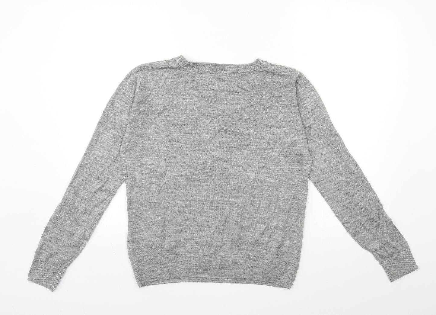 Marks and Spencer Womens Grey  Knit Pullover Jumper Size S