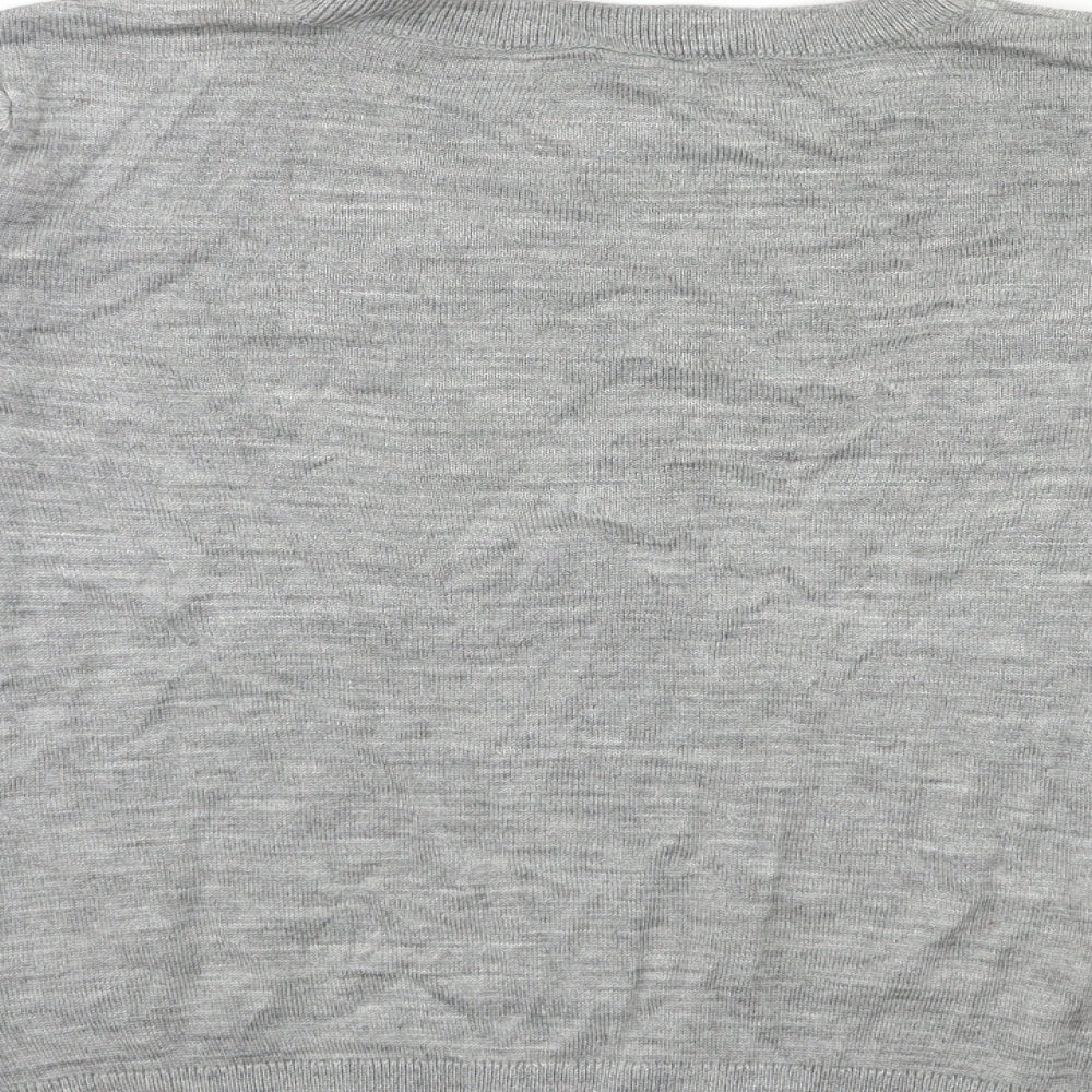 Marks and Spencer Womens Grey  Knit Pullover Jumper Size S