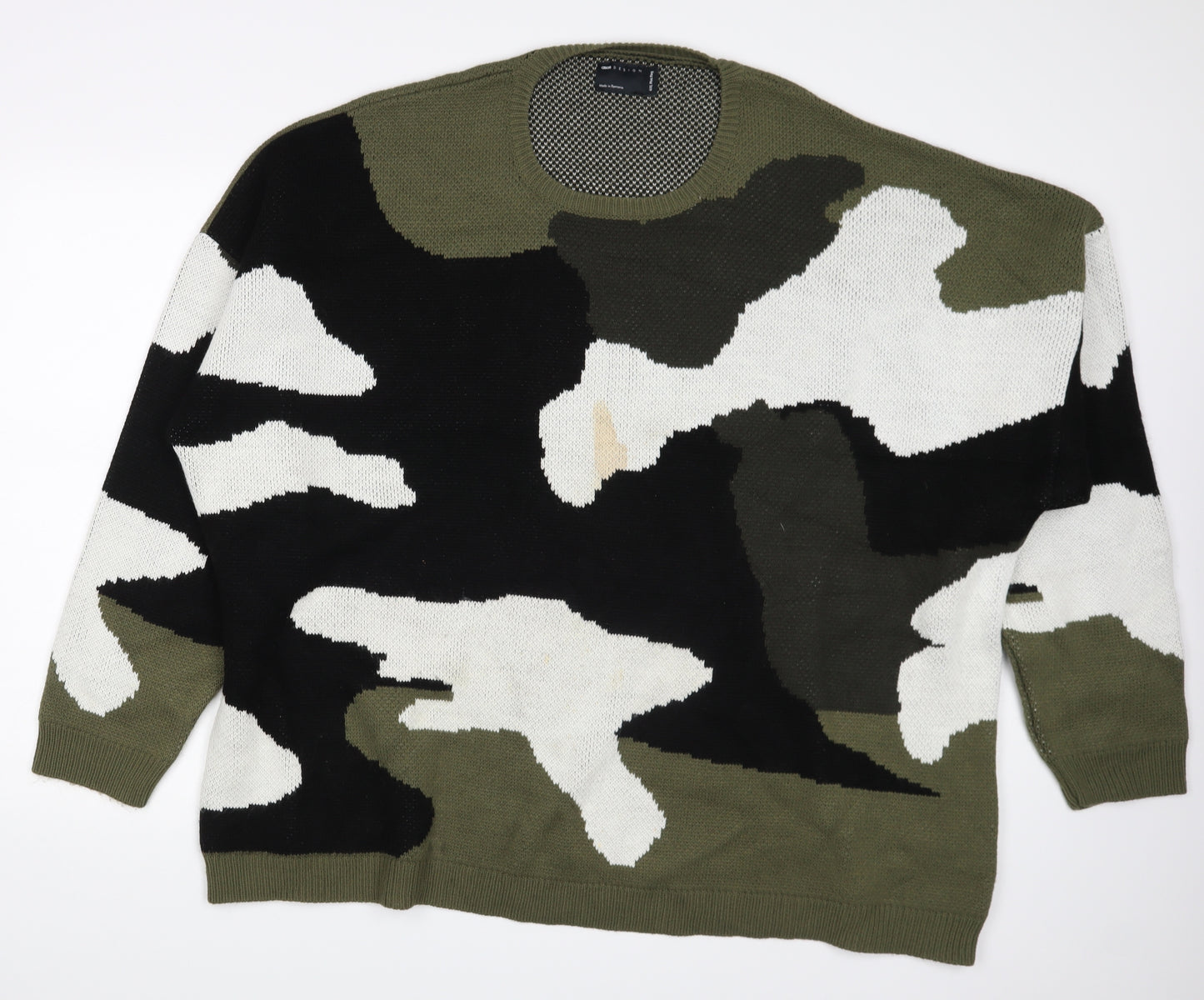 ASOS Mens Multicoloured Camouflage  Pullover Jumper Size Big 6X  - Size 6XL + Reg
