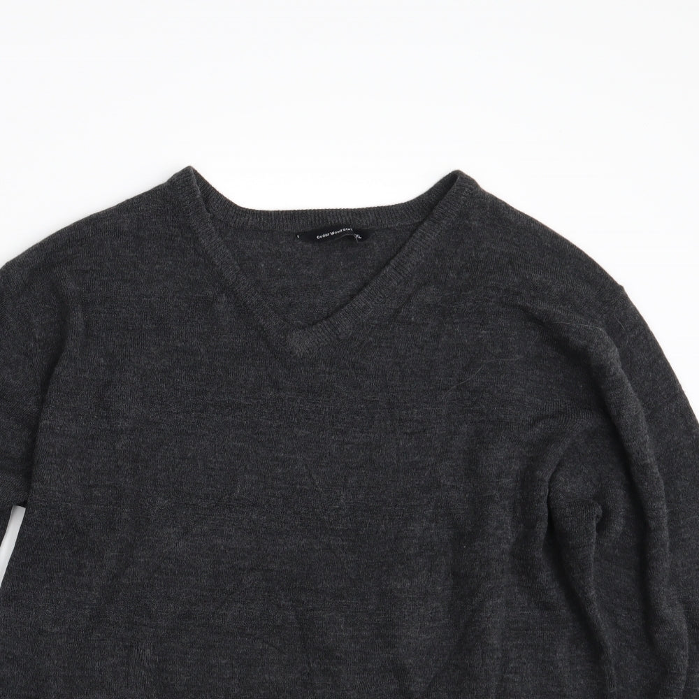 Cedar Wood State Mens Grey   Pullover Sweatshirt Size 2XL