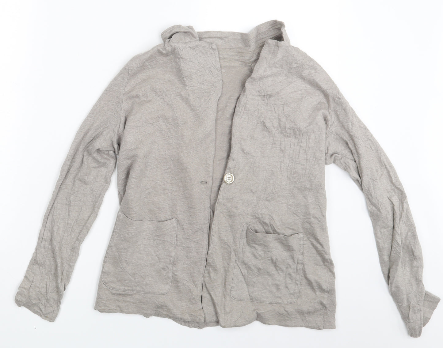 Majestic Womens Grey   Cardigan Jumper One Size