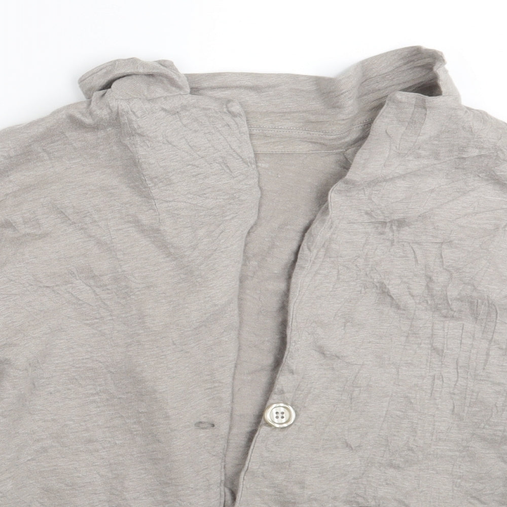 Majestic Womens Grey   Cardigan Jumper One Size