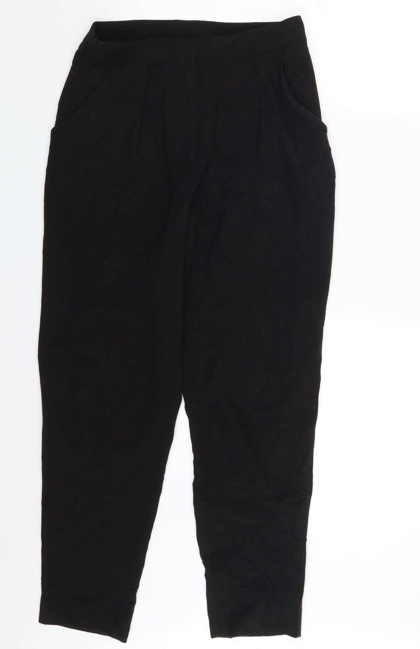 H&M Womens Black   Trousers  Size 8 L26 in