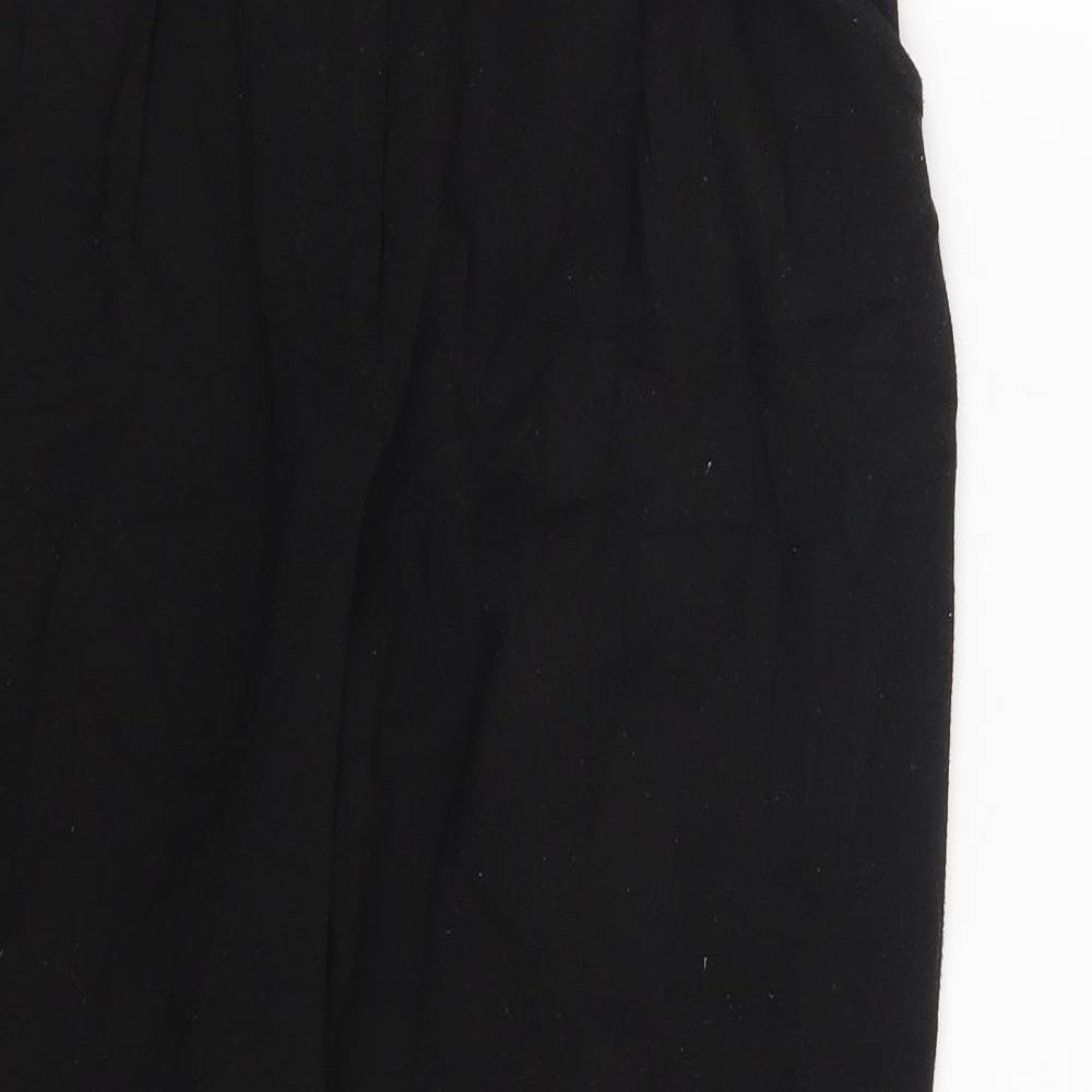 H&M Womens Black   Trousers  Size 8 L26 in