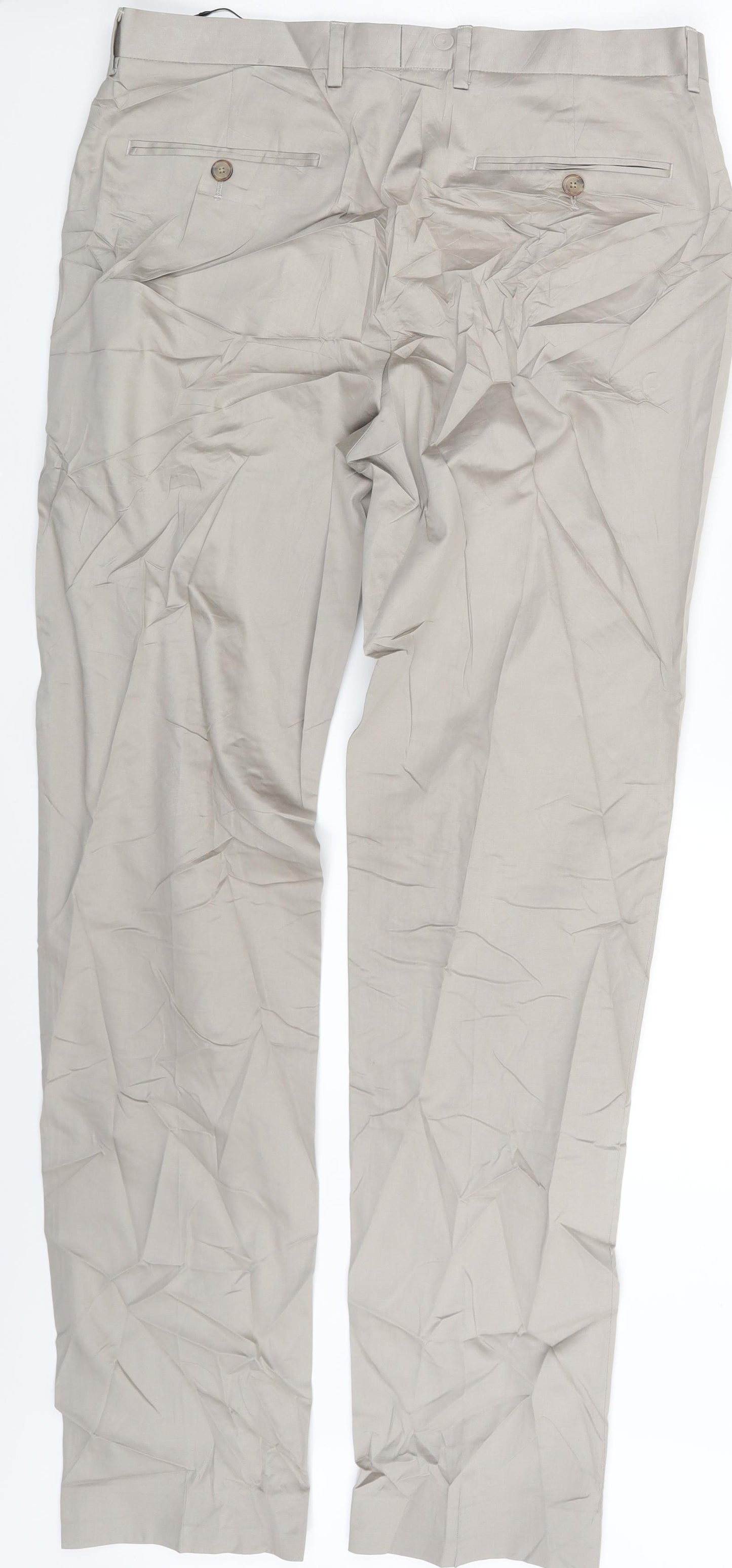 M&S Mens Beige   Trousers  Size 34 L32 in
