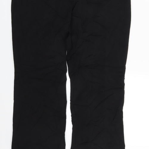 M&S Womens Black   Trousers  Size 12 L28 in