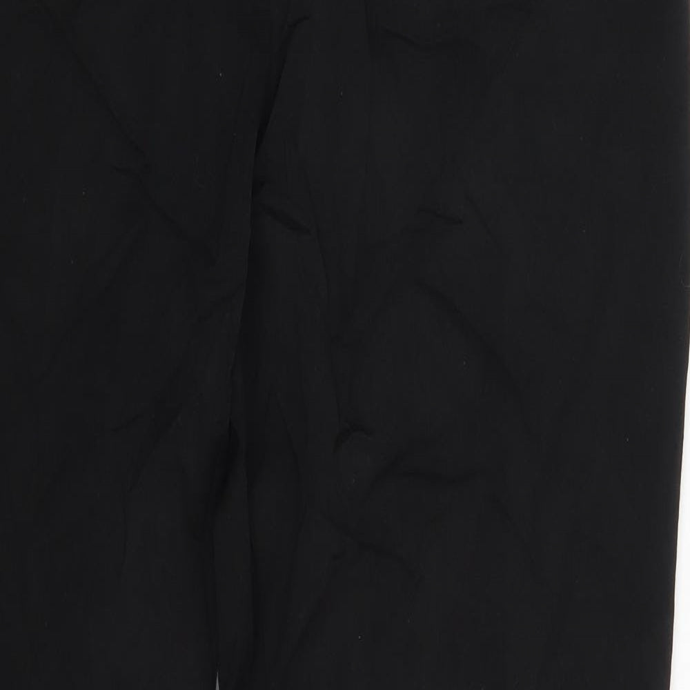 M&S Womens Black   Trousers  Size 12 L28 in