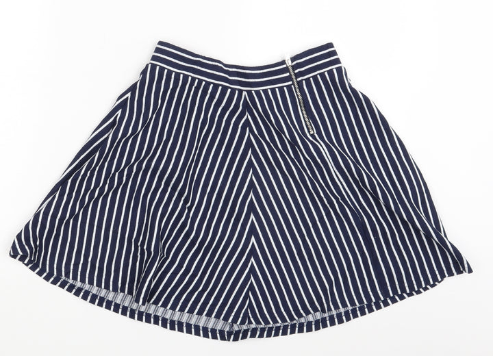 Divided Womens Multicoloured Striped  A-Line Skort Size S