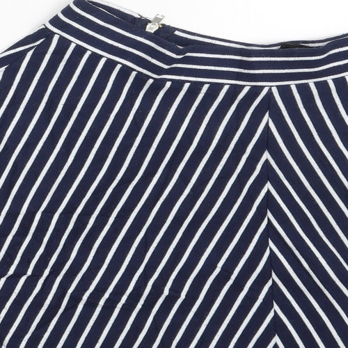 Divided Womens Multicoloured Striped  A-Line Skort Size S