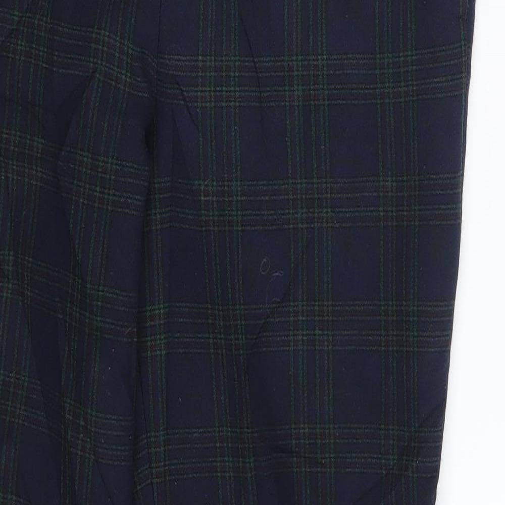 Zara Womens Blue Check  Trousers  Size XS L26 in