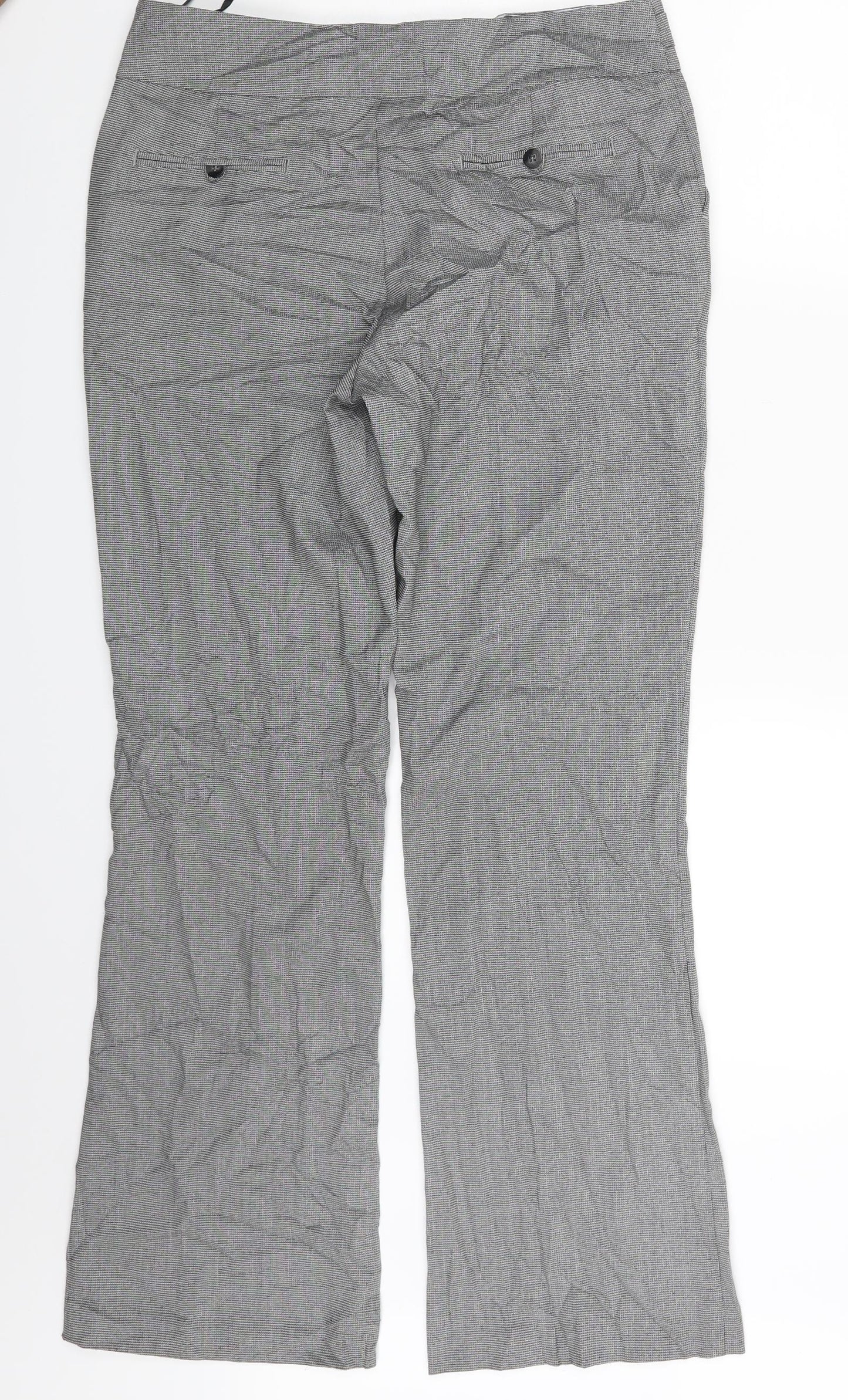 Per Una Womens Grey   Trousers  Size 12 L29 in