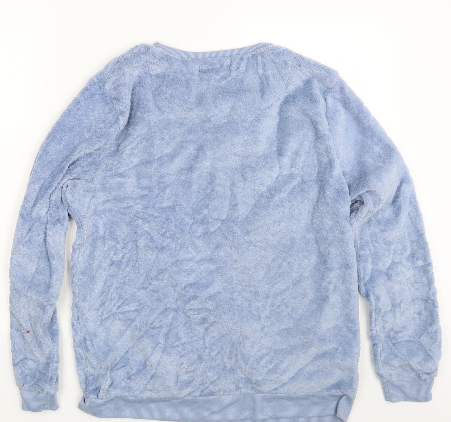 Love To Lounge Womens Blue Geometric  Pullover Jumper Size 12