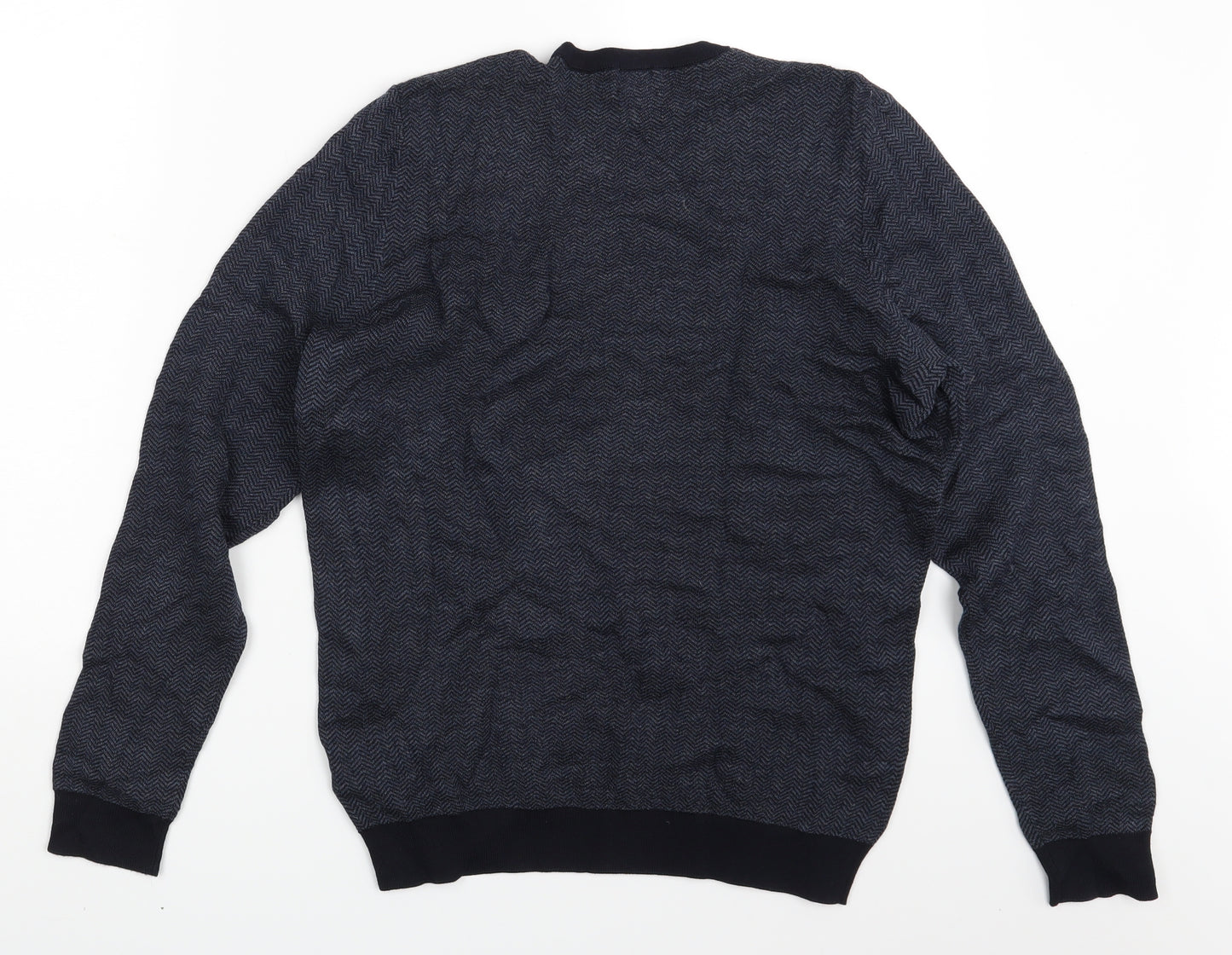 H&M Mens Blue   Pullover Jumper Size M