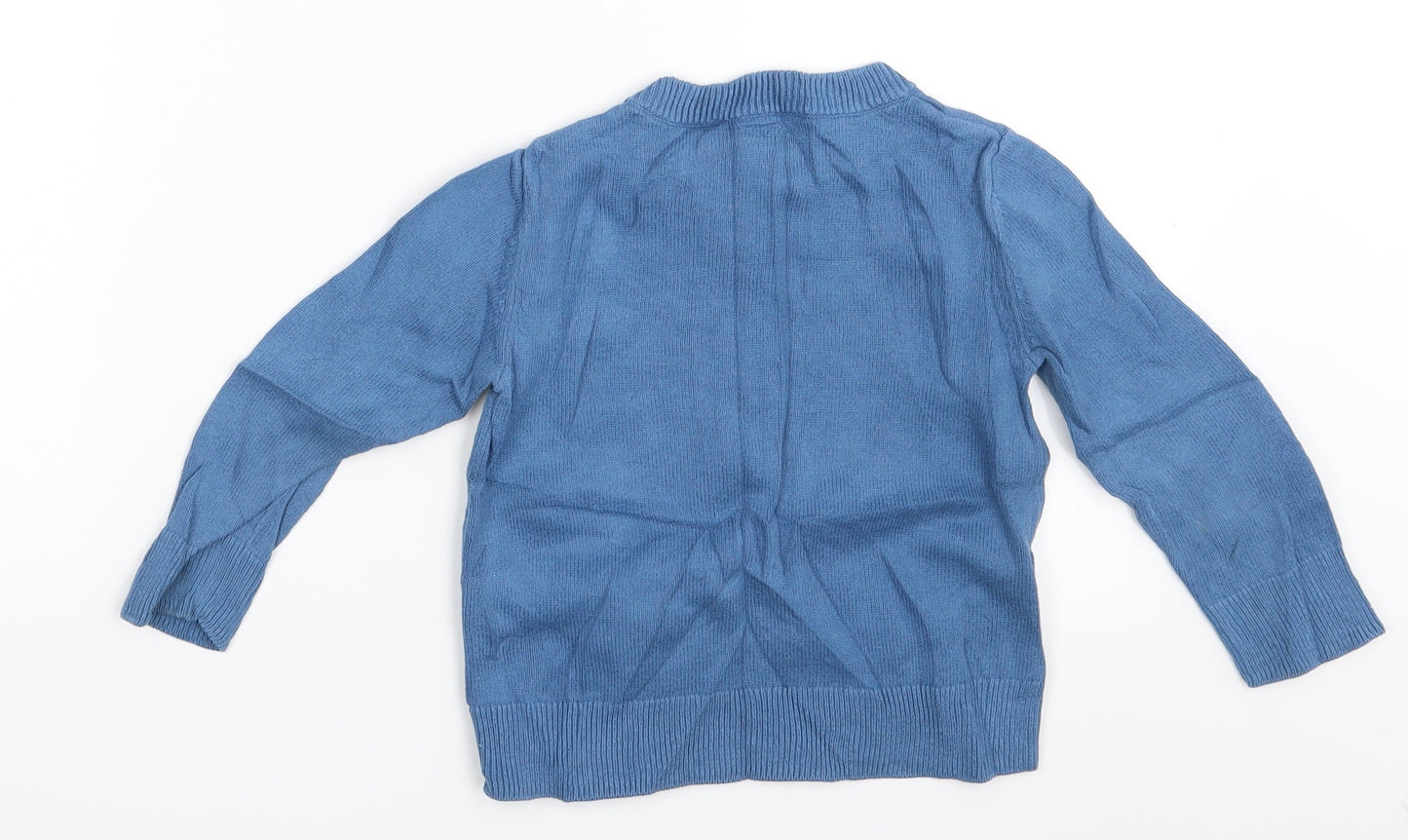 GAP Kids Boys Blue Animal Print  Pullover Jumper Size 3 Years