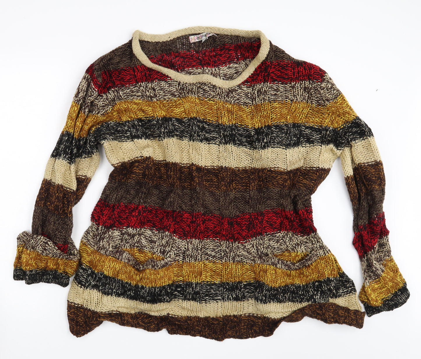 Joe Browns Womens Multicoloured Striped  Pullover Jumper Size 24