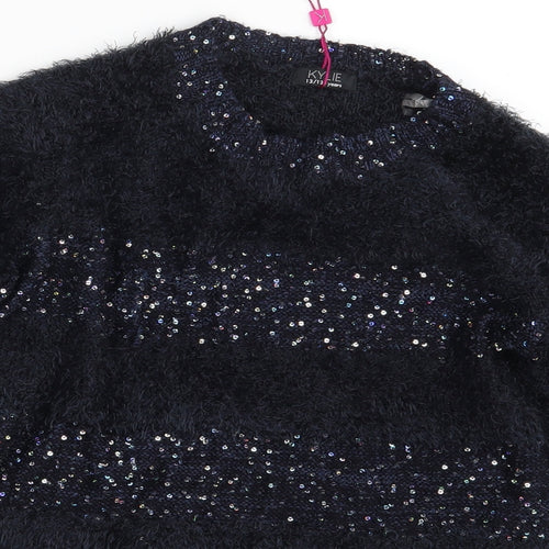 KYLIE  Girls Blue   Pullover Jumper Size 13 Years