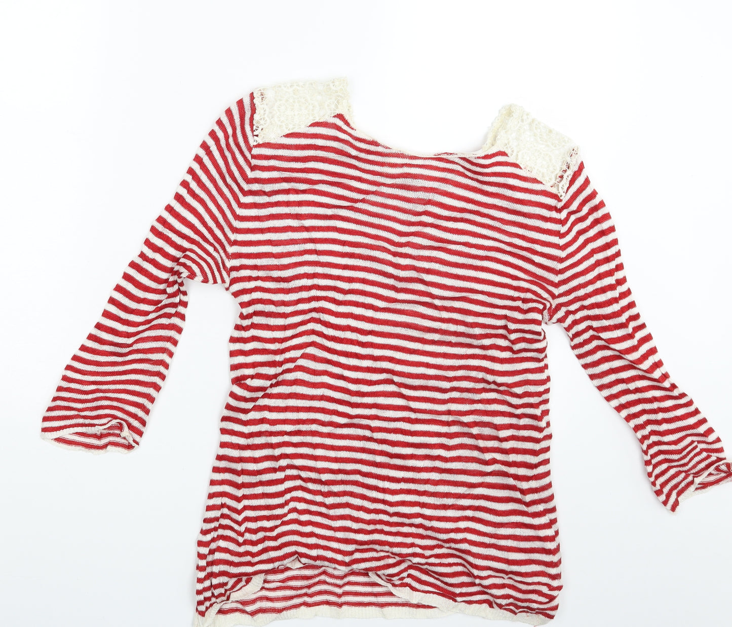 Zara Womens Multicoloured Striped  Pullover Jumper One Size