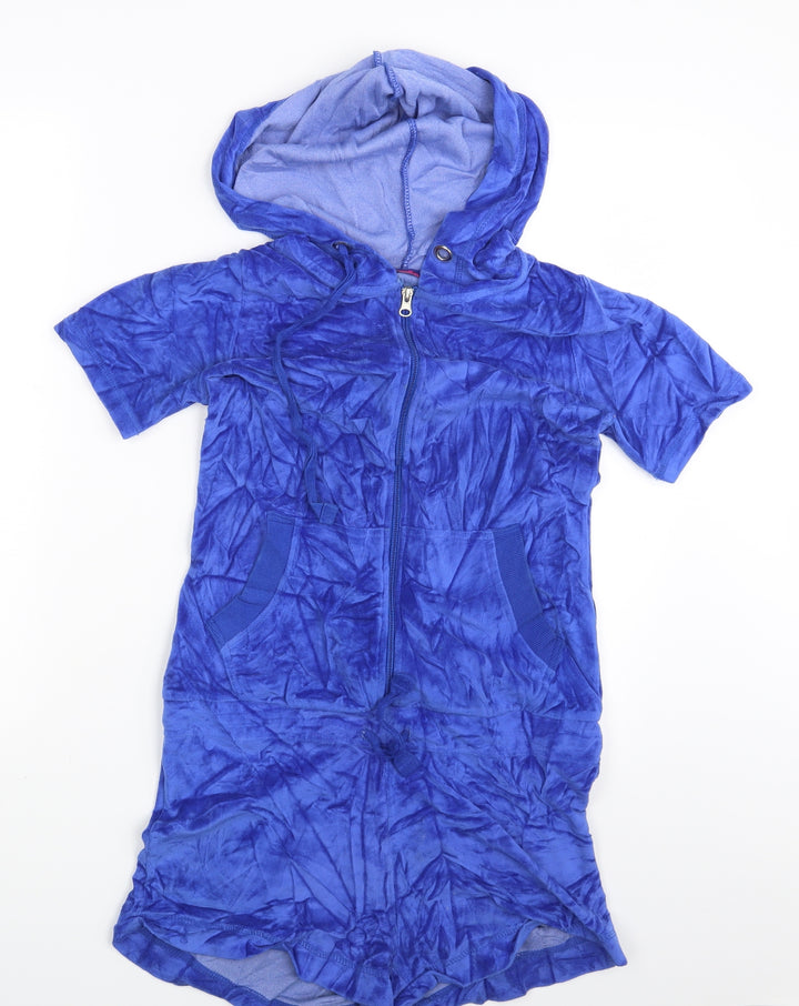 Boohoo Womens Blue   Coverall One-Piece Size 8