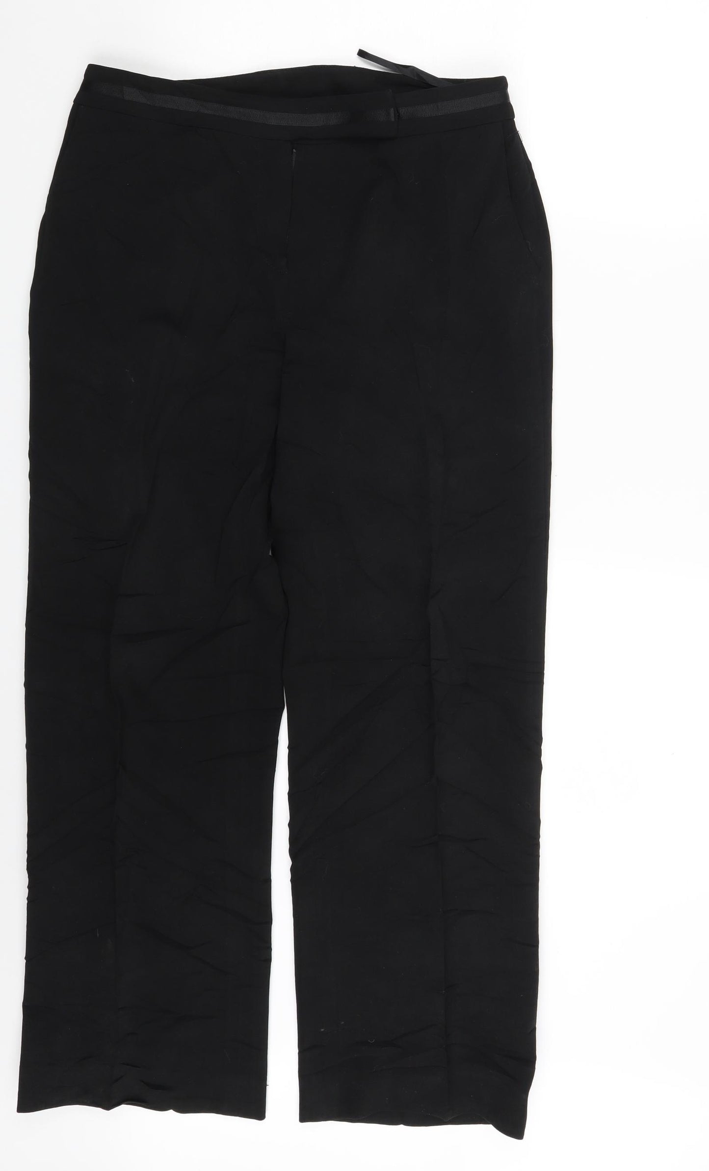 Debenhams Womens Black   Trousers  Size 12 L26 in