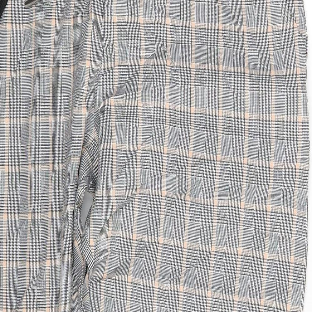 Boohoo Mens Green Check  Sweatpants Trousers Size M L25 in