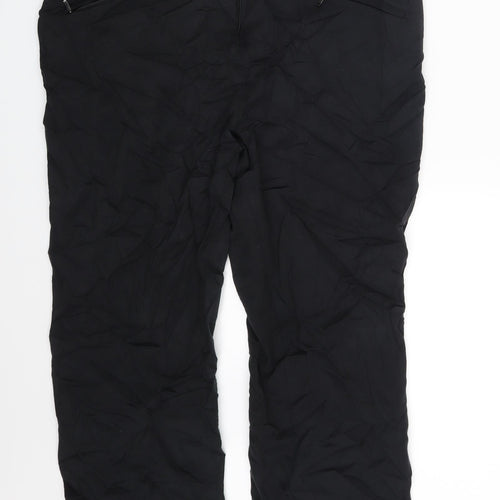 M&S Womens Black   Trousers  Size 16 L25 in
