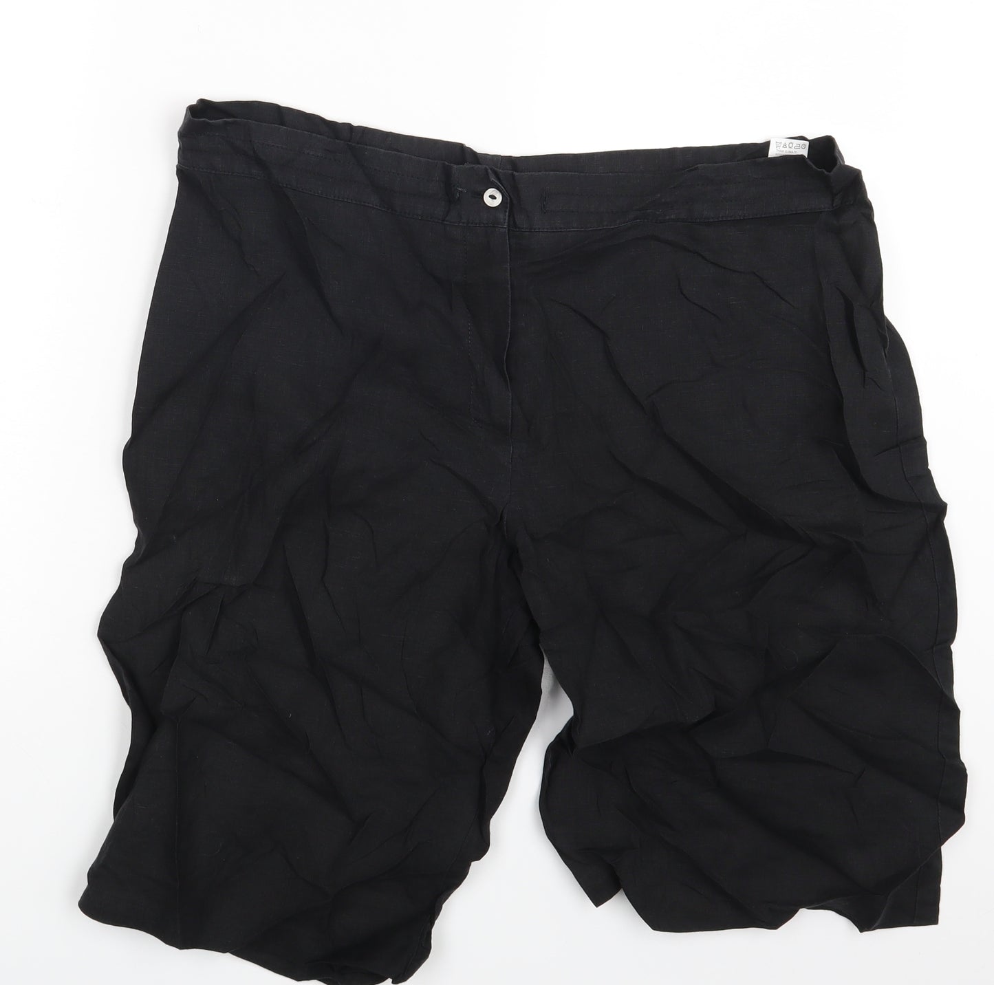 M&S Womens Black   Sweat Shorts Size 18