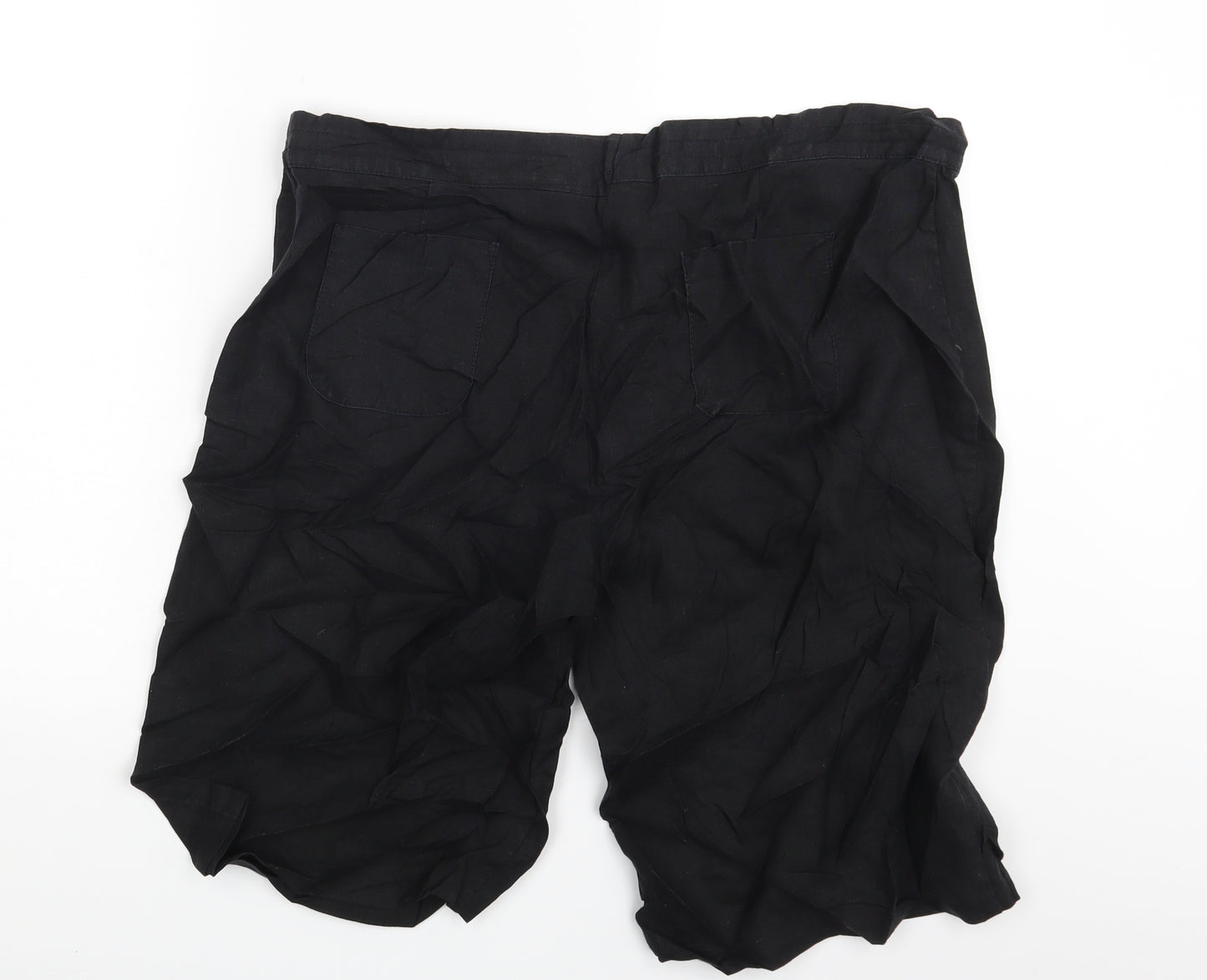 M&S Womens Black   Sweat Shorts Size 18