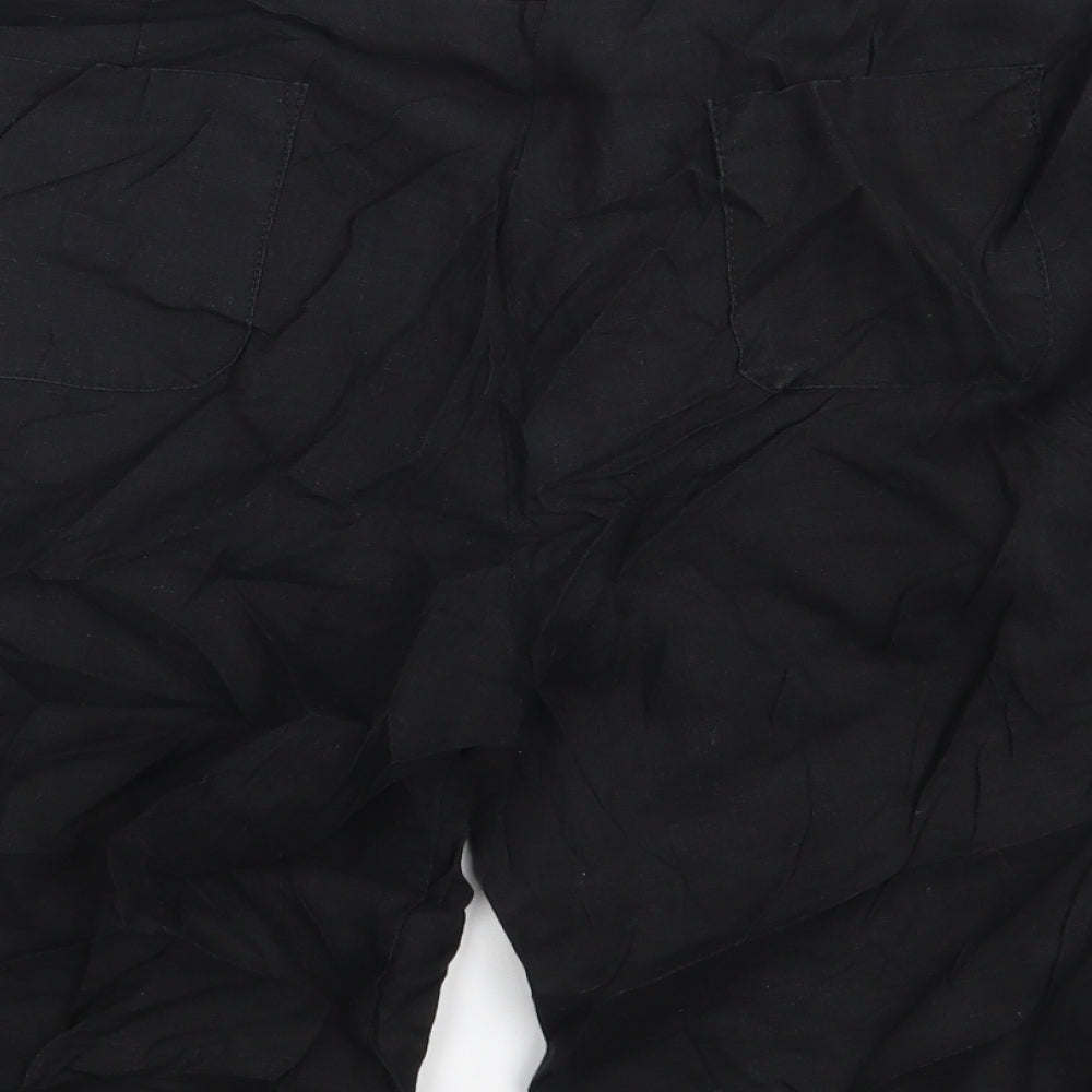 M&S Womens Black   Sweat Shorts Size 18