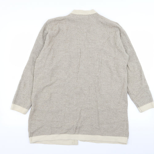 me Womens Beige   Cardigan Jumper Size L