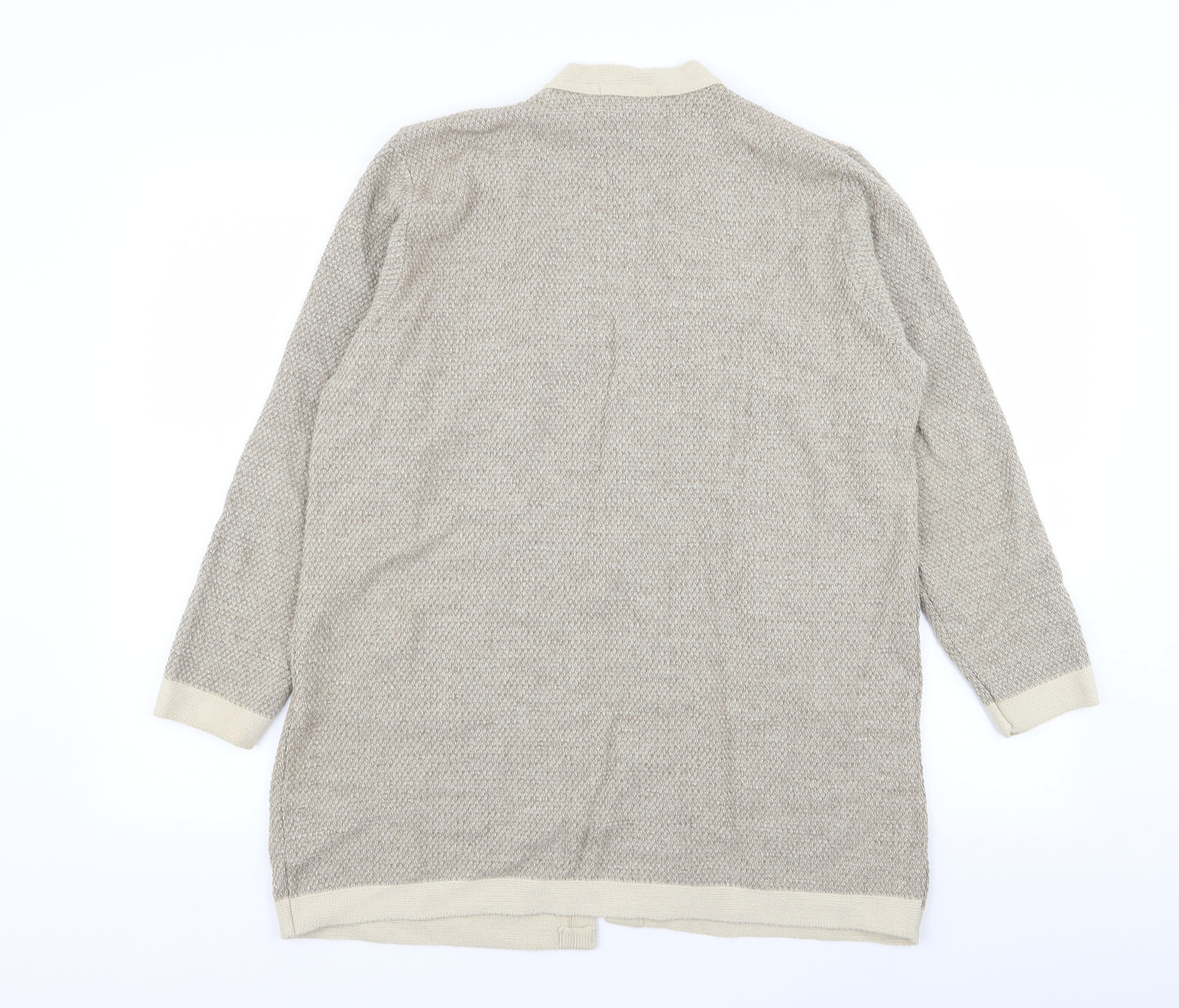 me Womens Beige   Cardigan Jumper Size L
