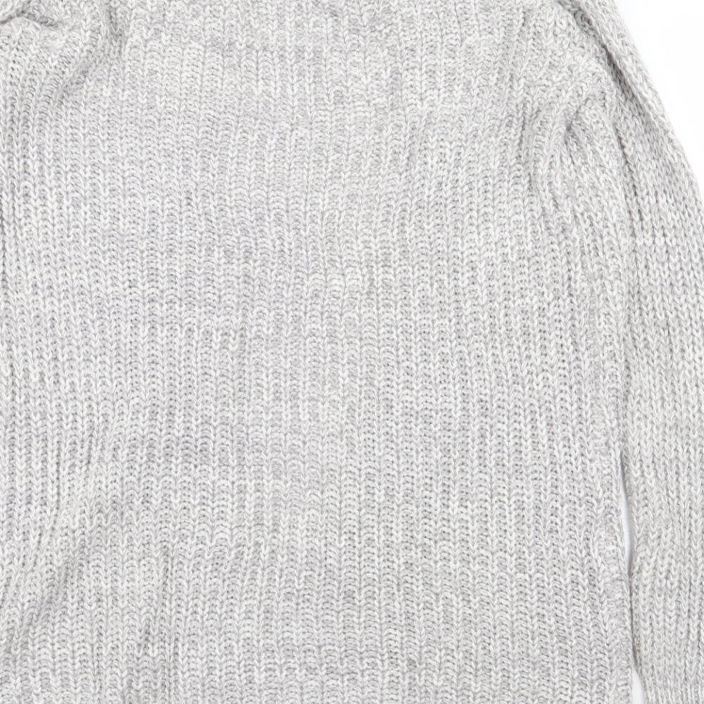 Papaya Womens Grey   Cardigan Jumper Size S